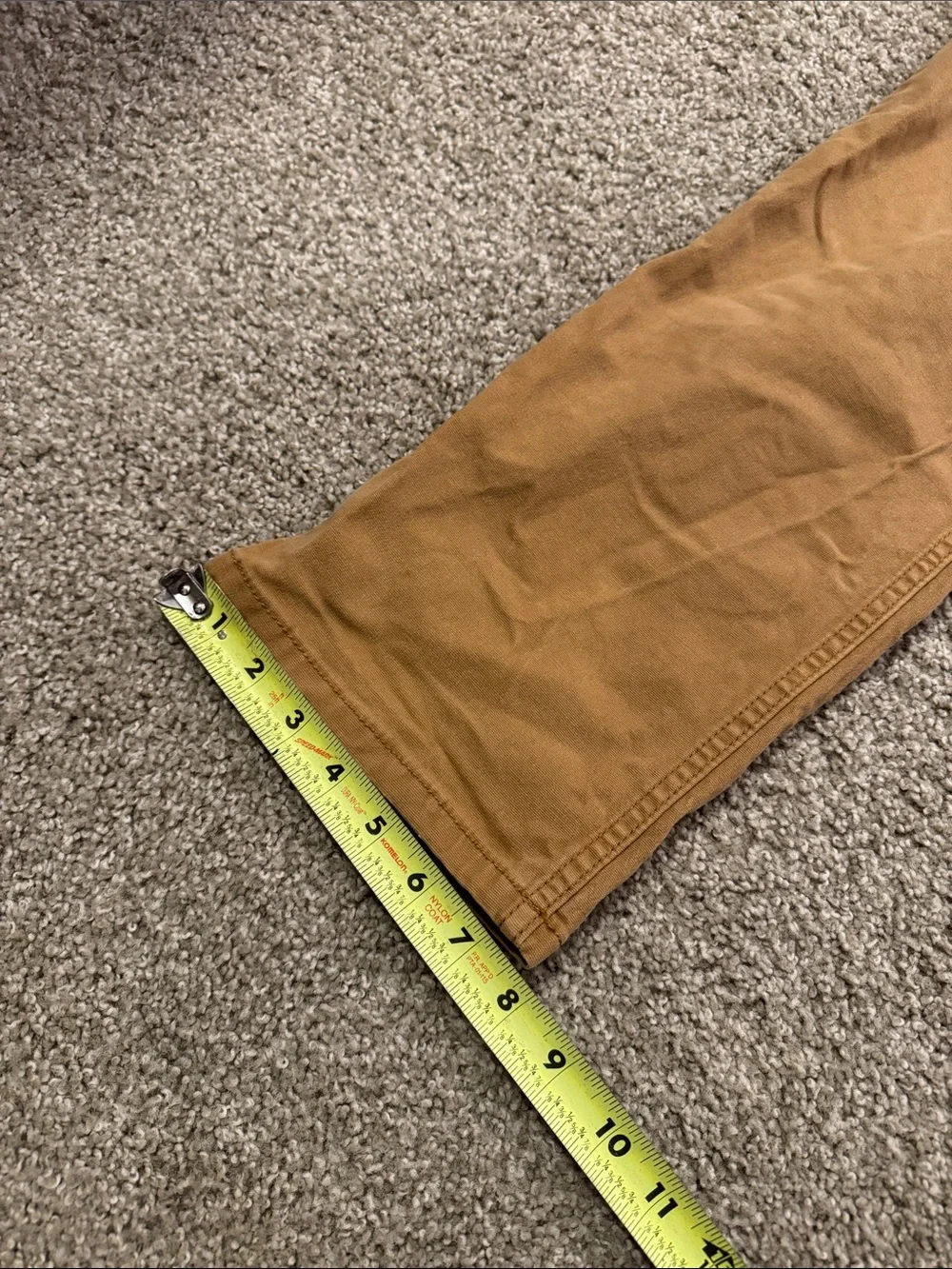Carhartt Tan Hickory Relaxed Fit Slim Work Pants - Picture 11 of 12
